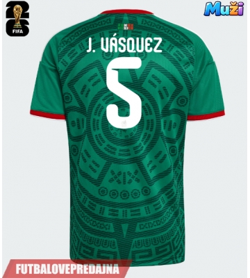 Lacne Muži Futbalové dres Mexiko Johan Vasquez #5 MS 2026 Krátky Rukáv - Domáci